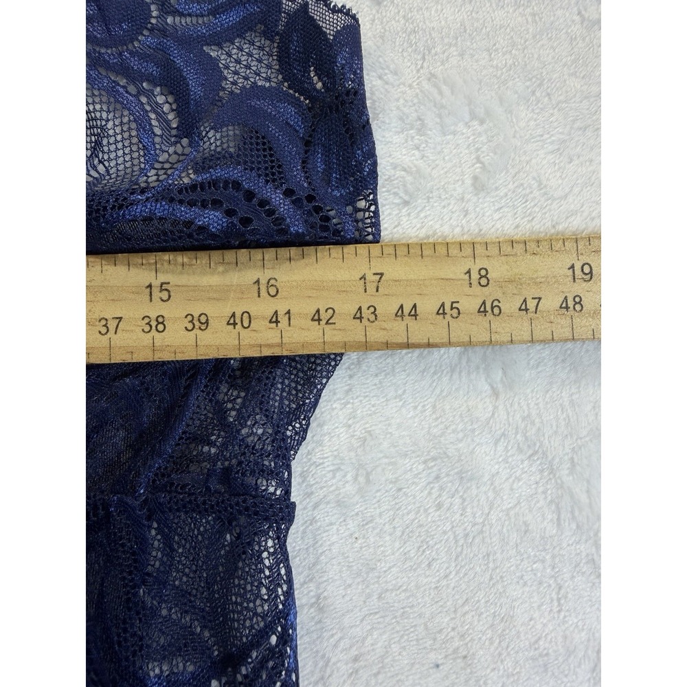 AvidLove Sexy Sheer Navy Blue Lace‎ Babydoll Gown Lingerie XL Fairy Whimsigoth - Picture 8 of 9